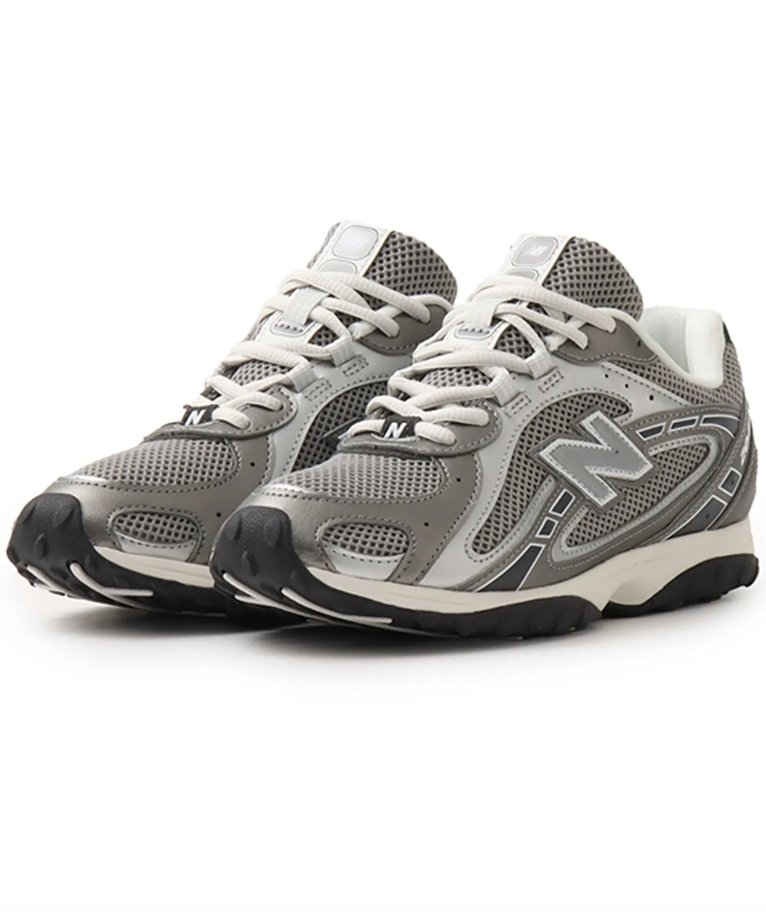 Унисекс кроссовки из синтетических материалов New Balance U204L1KP серебряные