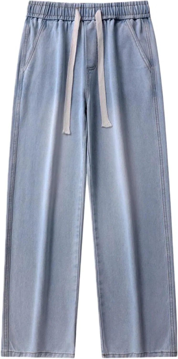 Джинсы прямые с утяжкой Vintage, Light Blue