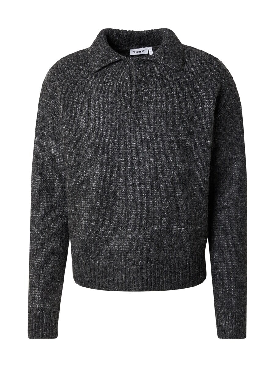 

Свитер с v-образным вырезом WEEKDAY Sweater Bobby, темно-серый