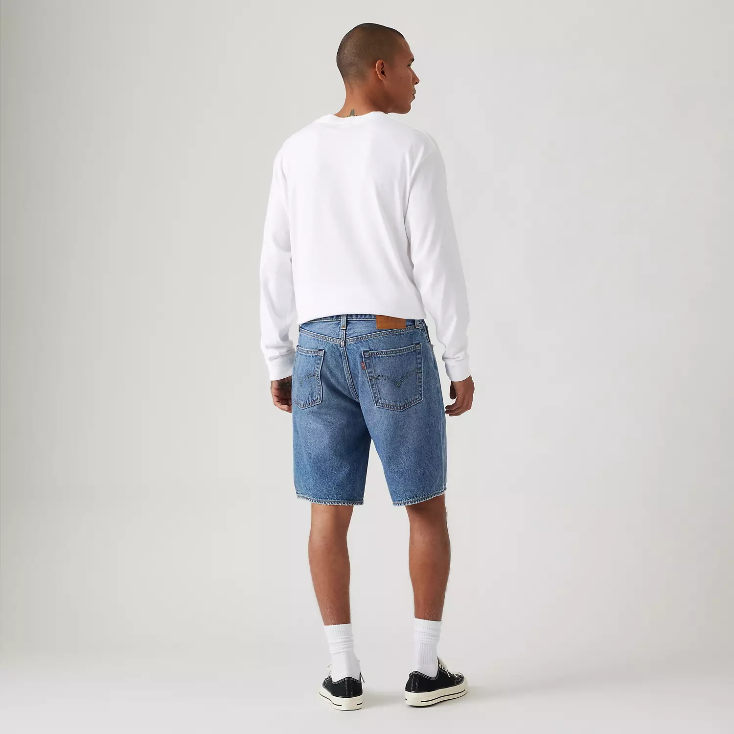 454 Мужские шорты свободного покроя 10 дюймов Levi's, цвет My Frequency - Medium Wash — фото 3