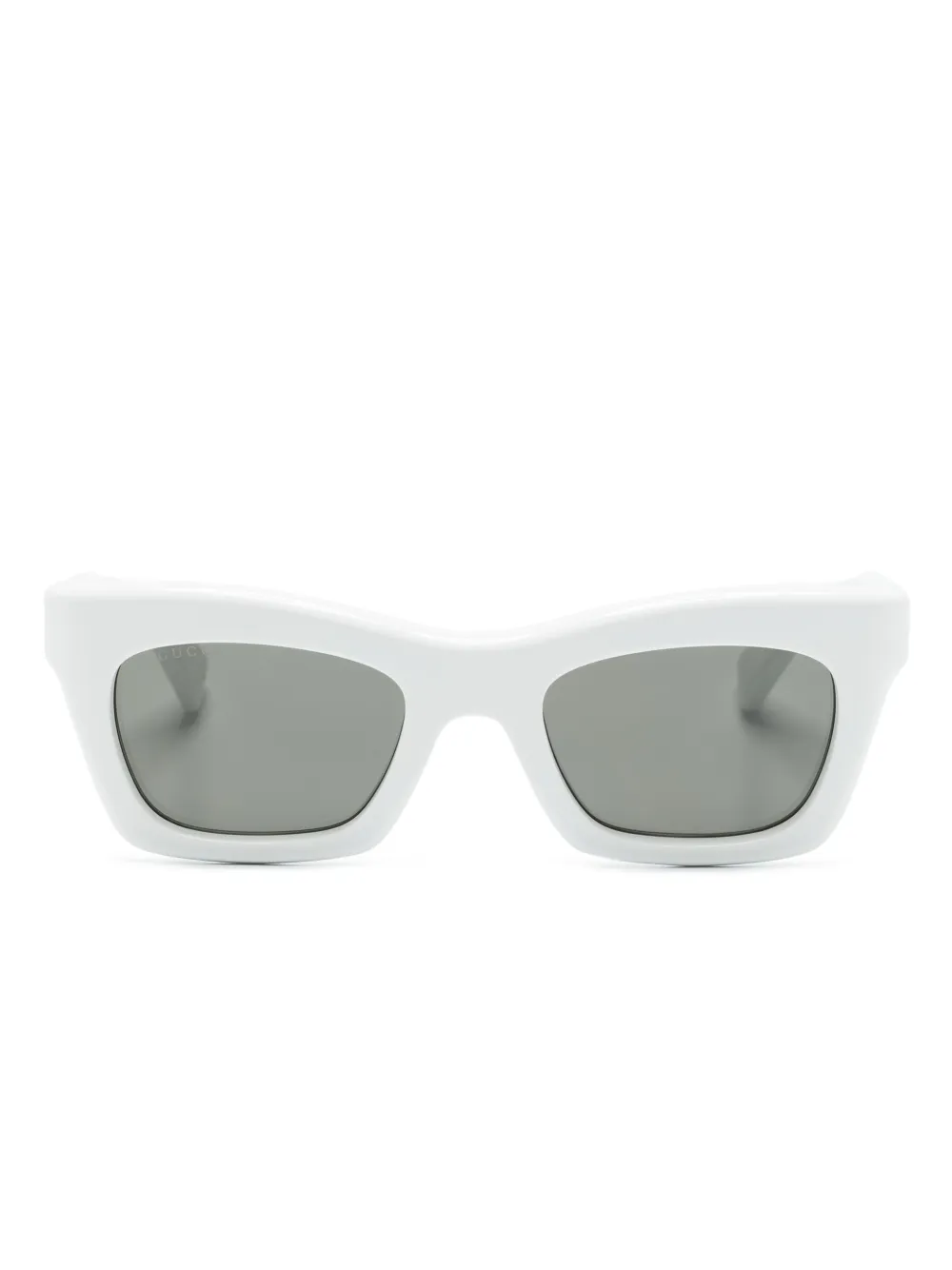 

Солнцезащитные очки в прямоугольной оправе Gucci Eyewear, белый