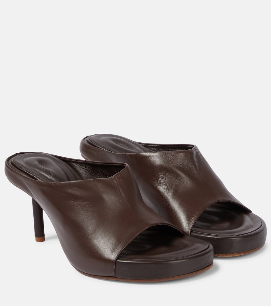 Мюли Nuvola из кожи Jacquemus, Brown