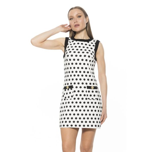 

Женское мини-платье Piper с контрастным круглым вырезом Alexia Admor, цвет polka dot