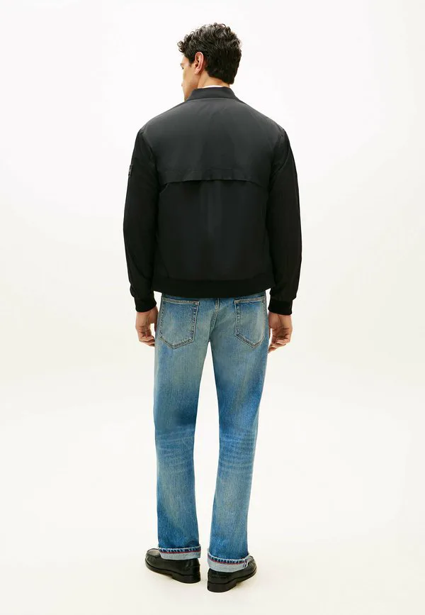 Водостойкая куртка-бомбер с логотипом в тон ткани Tommy Hilfiger, Black — фото 3