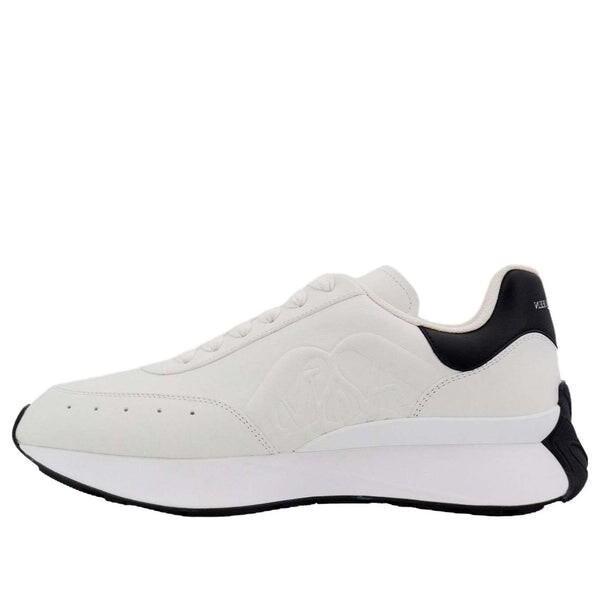 Кроссовки sprint runner sneakers 'white black' Alexander Mcqueen, черный