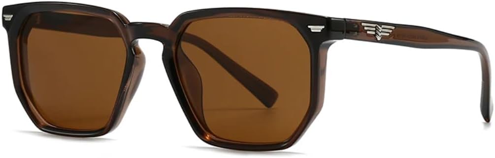 

Солнцезащитные очки с защитой UV400 | Круглая оправа цвета "рисовые ногти" с градиентом | Для женщин и мужчин, для занятий спортом на открытом воздухе и вождения DSVIGF, Brown