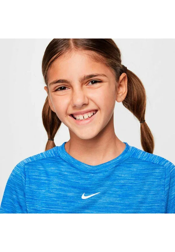 Футболка базовая Nike Performance, game royal university blue white, синий королевский, белый — фото 4