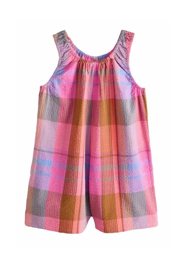 Комбинезон-Пиджак прямого кроя с бретелями Next, Pink/Blue Multicolour Check