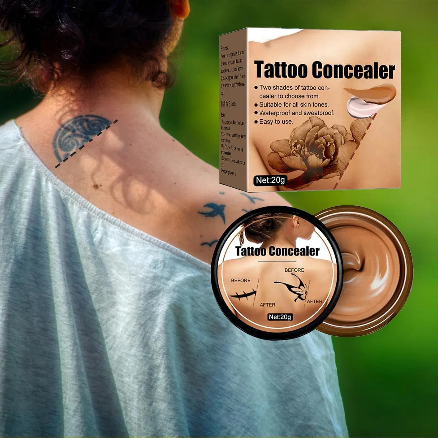 Корректор для лица Natural Skin Color, No Brand, 20 г, темный — фото 3