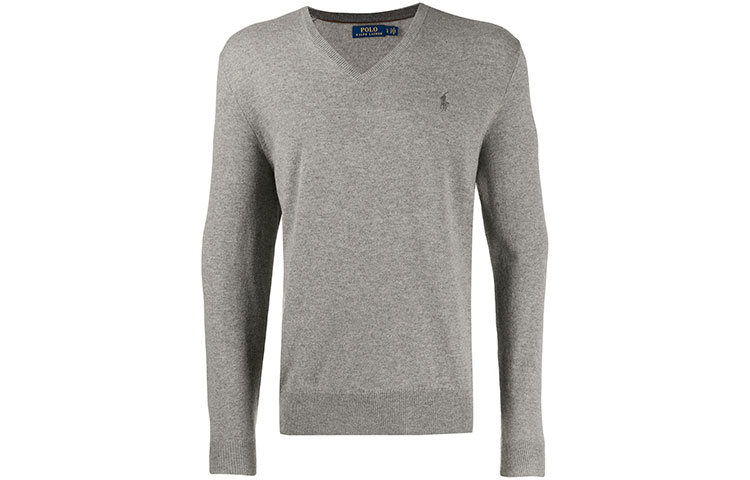 

Свитер мужской серый Polo Ralph Lauren