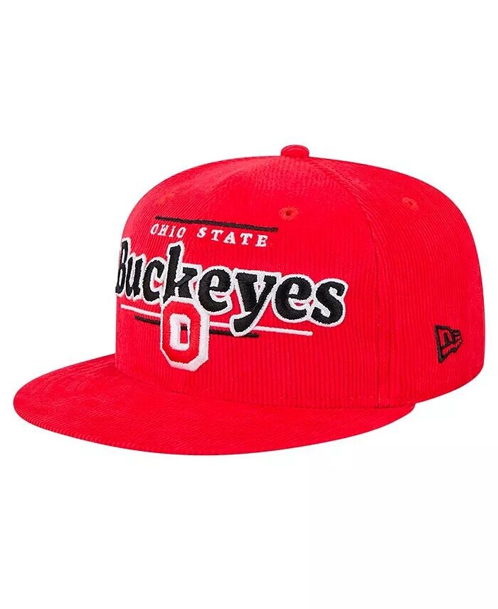 

Мужская бейсболка-кепка Scarlet Ohio State Buckeyes Display 9FIFTY Snapback New Era