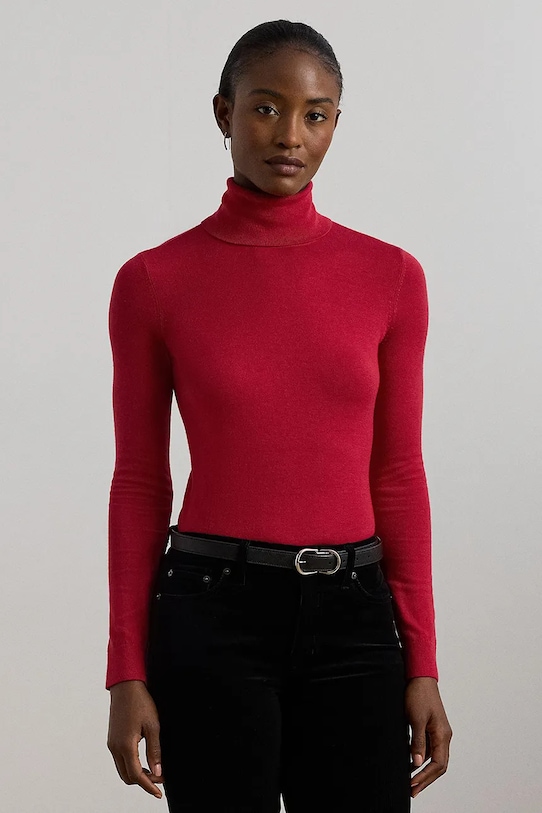 

Свитер с добавлением шелка Lauren Ralph Lauren, красный