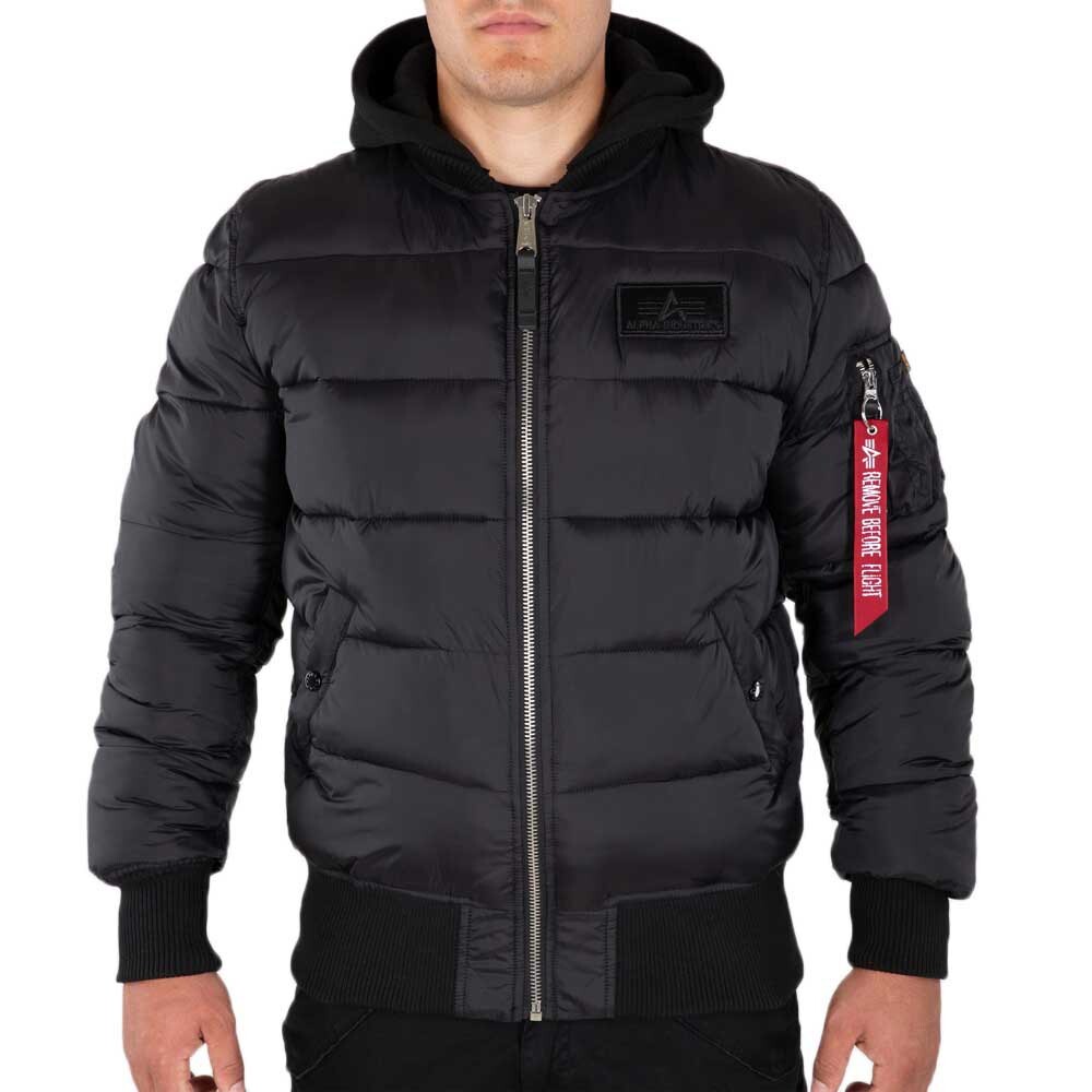 

Куртка Alpha Industries MA-1 ZH Back Print Puffer FD, черный