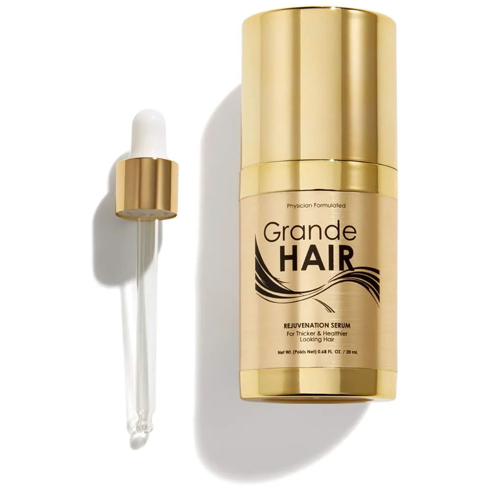 Сыворотка для роста волос GrandeHAIR от Grande Cosmetics для мужчин и женщин, способствует увеличению густоты тонких волос, безопасна для окрашенных волос. 20,1 мл (1 шт.)