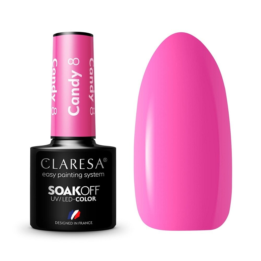 

Лак гибридный Claresa конфеты 8 цветов 5г