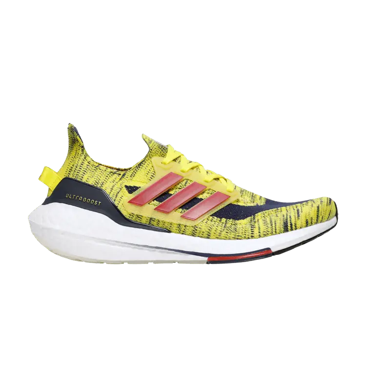 

Кроссовки adidas UltraBoost 21 'Bright Yellow Navy', желтый