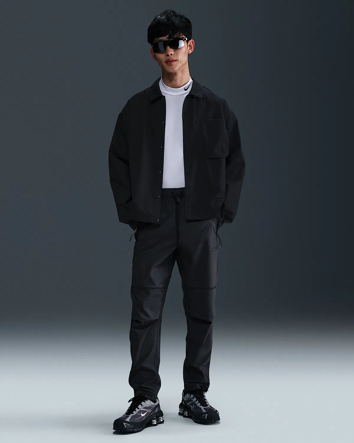 Мужские тканые штаны Nike Tech, Anthracite/Black