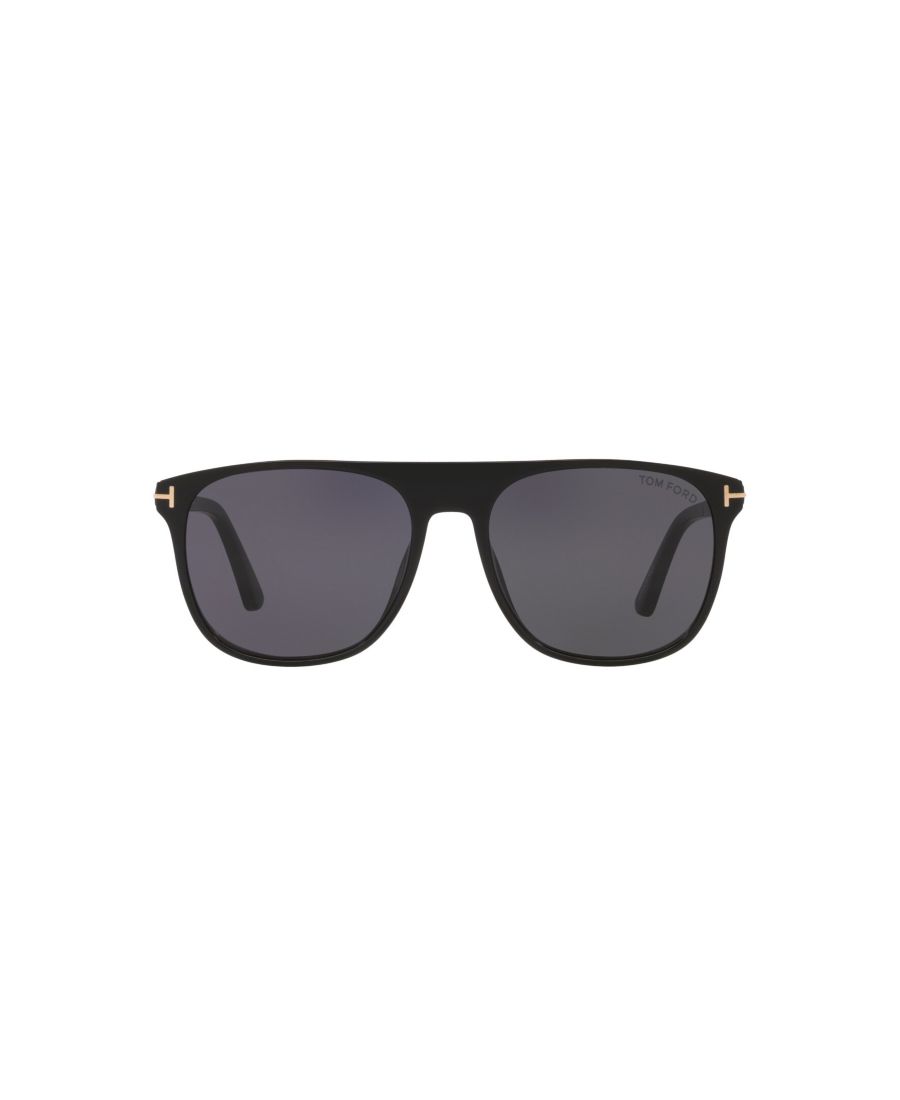 Мужские солнцезащитные очки, Lionel-02 TR001836 Tom Ford, Black Shiny, Gray — фото 4