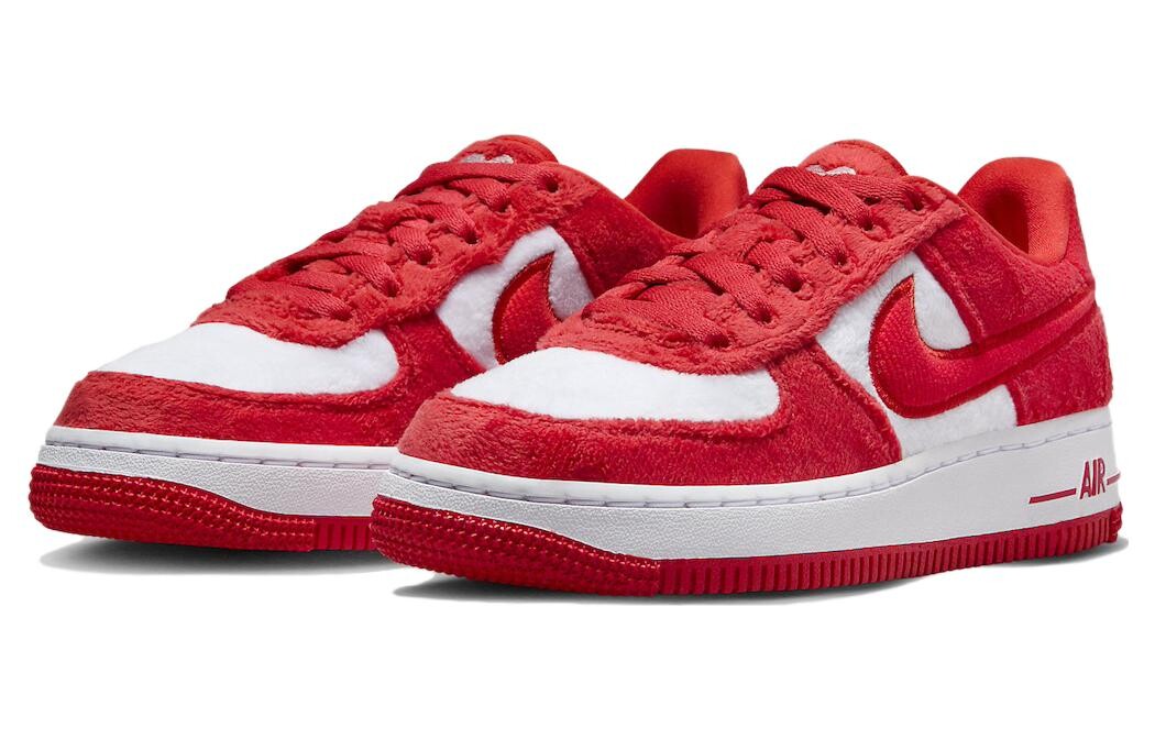 Air Force 1 Low «День святого Валентина» флис 2024 GS Nike, красный/белый — фото 3