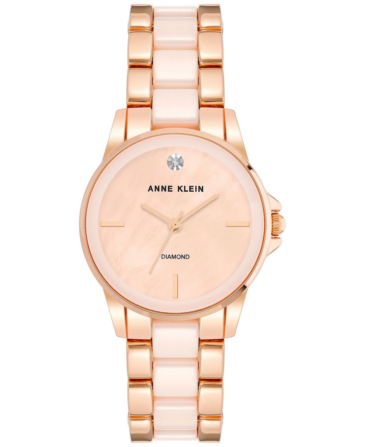 

Женские часы с керамическим и металлическим браслетом 30 мм Anne Klein