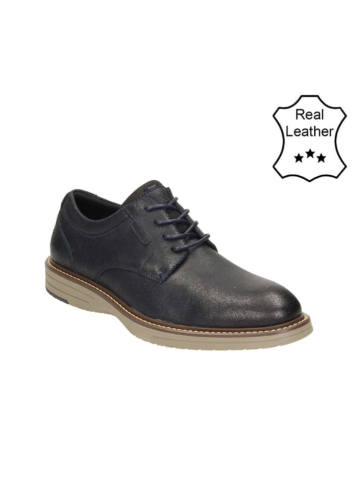 

Bullboxer Кожаные туфли на шнуровке темно-синего цвета