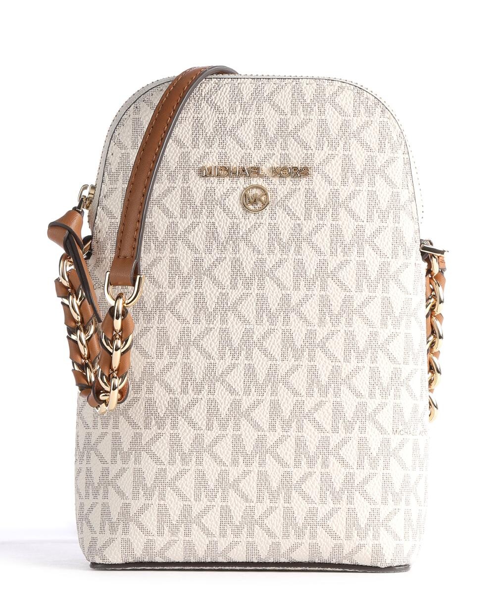 

Холщовая сумка для мобильного телефона с подвесками jet set Michael Kors, белый
