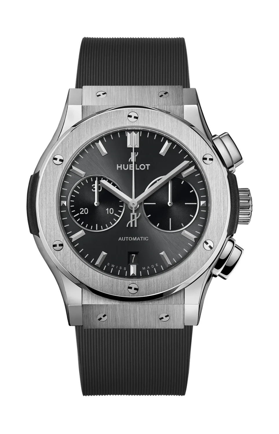 Классик Фьюжн Рейсинг Грей Хронограф Титаниум 45 мм - 521.NX.7071.RX HUBLOT, серебряный