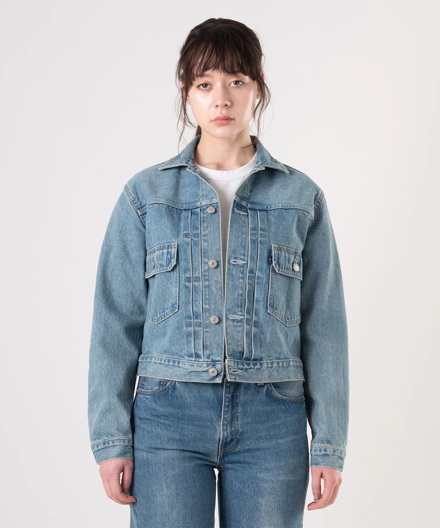 Джинсовая куртка Levi's BLUETAB™ TYPE II Trucker Jacket, светло-индиговый цвет, произведено в Японии. — фото 3