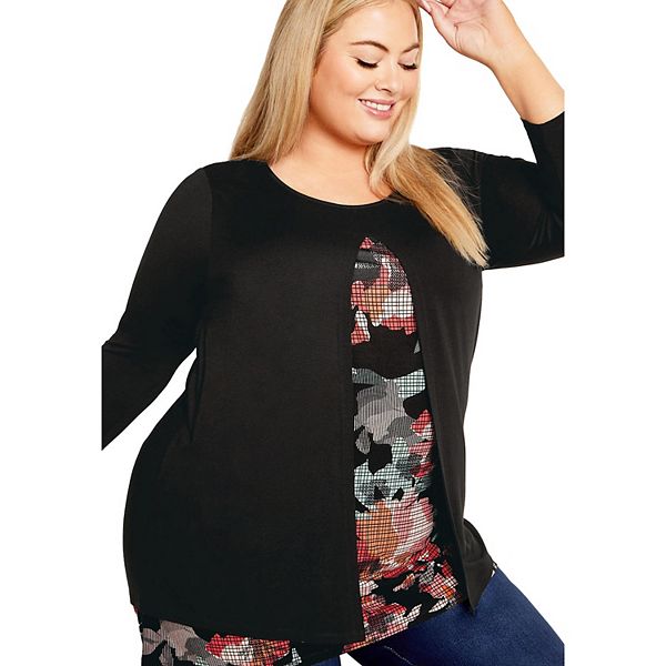 

Женская футболка Alex plus size Avenue, Shadow Floral