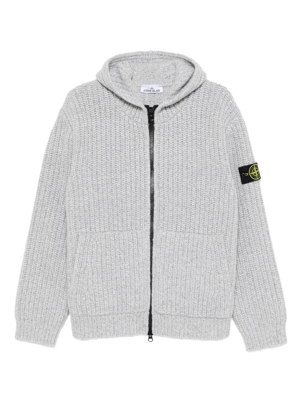 

Вязаный кардиган Stone Island, серый