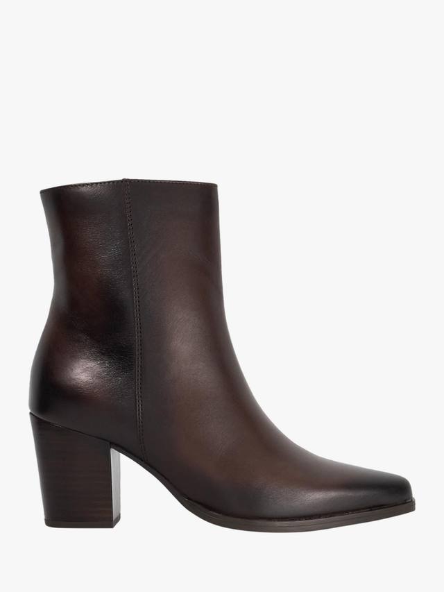 Paxten кожаные ботинки до щиколотки Dune London, Brown