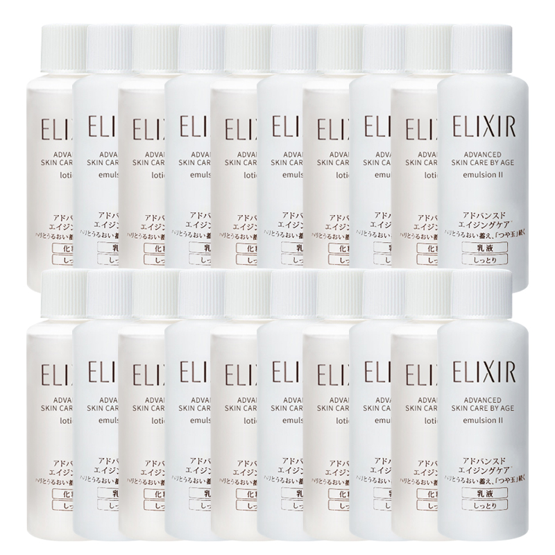 Антивозрастная косметика Shiseido Elixir Advanced Skin Care: лосьон и эмульсия, 18 млх10+ 18 млх10