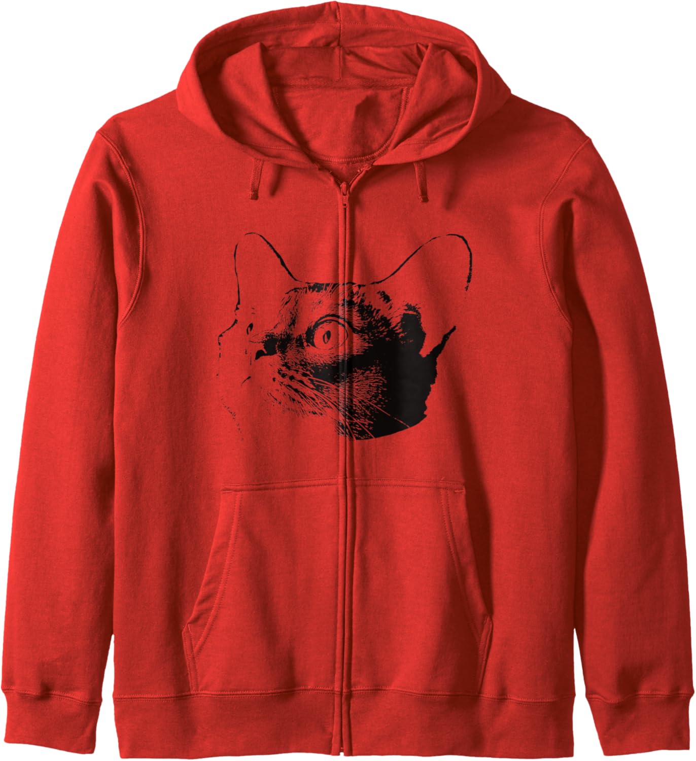 

Абиссинская толстовка на молнии, красная Abyssinian