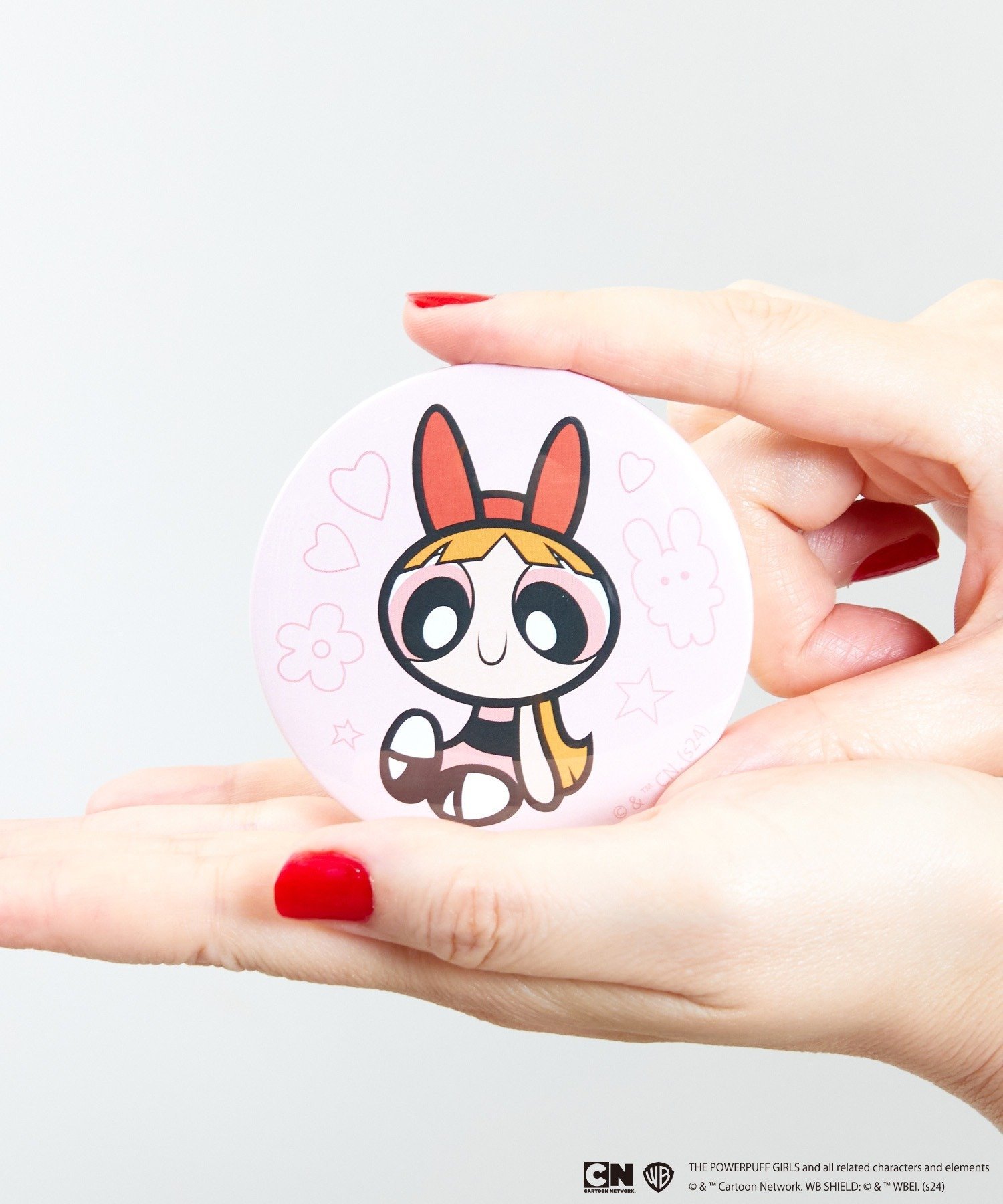 Flapper: зеркальце в виде значка Powerpuff Girls в жестяной банке Magine, F