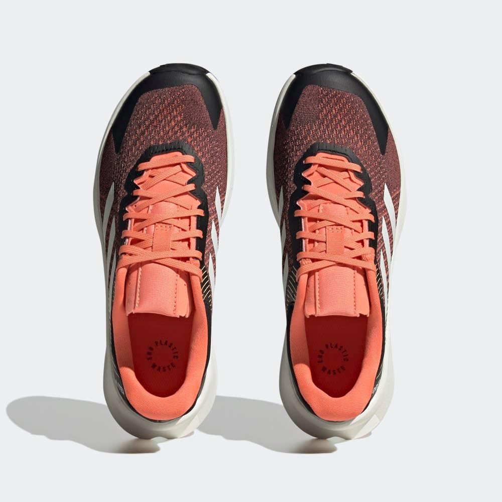 Мужские кроссовки Adidas Terrex Free Hiker 2.0 Gore-tex низкие, белый/черный/оранжевый — фото 4