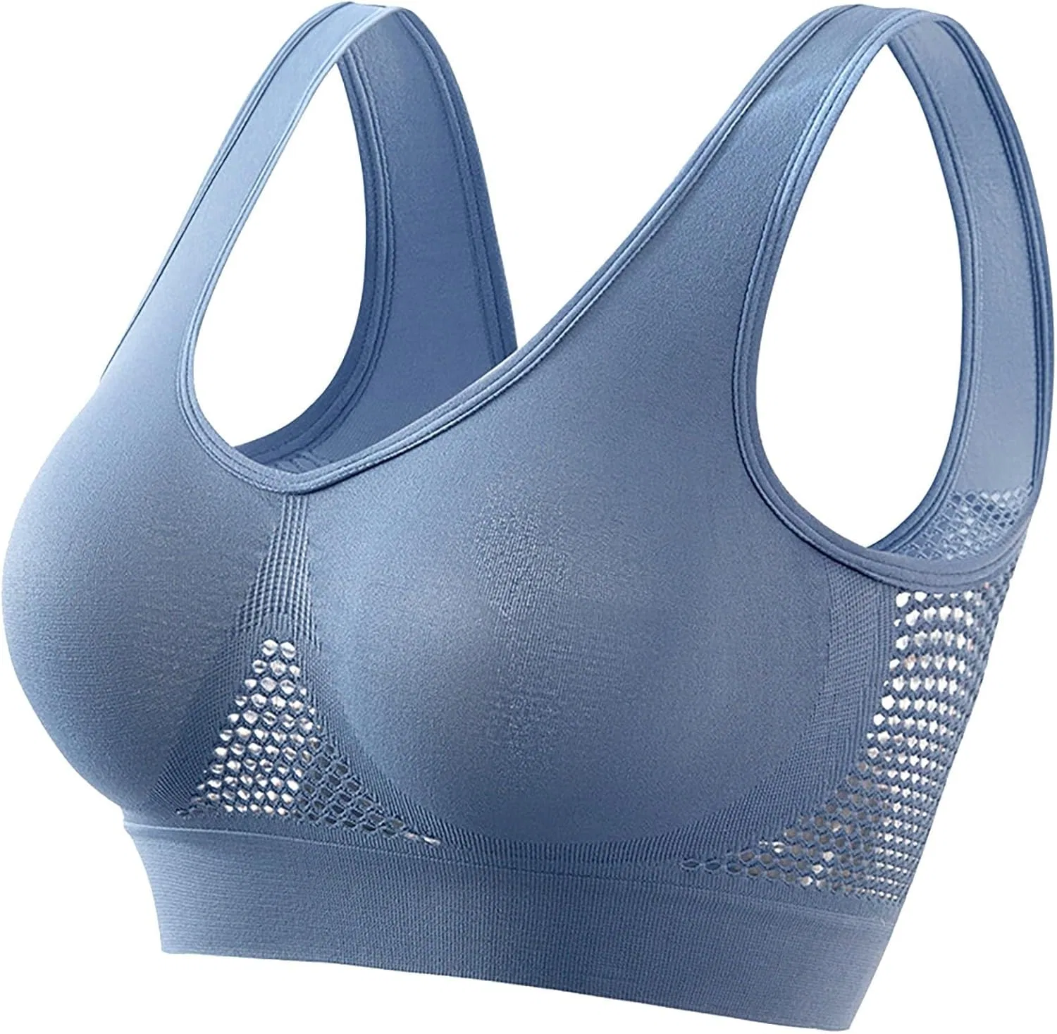 Спортивный бюстгальтер Breathable Cool Liftup Air Bra, женский, Y1-blue (без чашек)