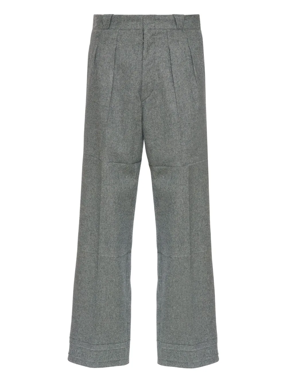 

Брюки строгого кроя со складками MAISON MARGIELA, серый