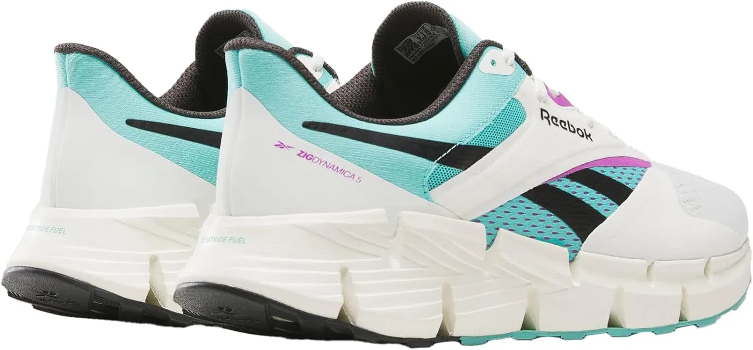 Кроссовки Reebok унисекс Zig Dynamica 5, Chalk Ai Aqua Vintage Chalk — фото 2
