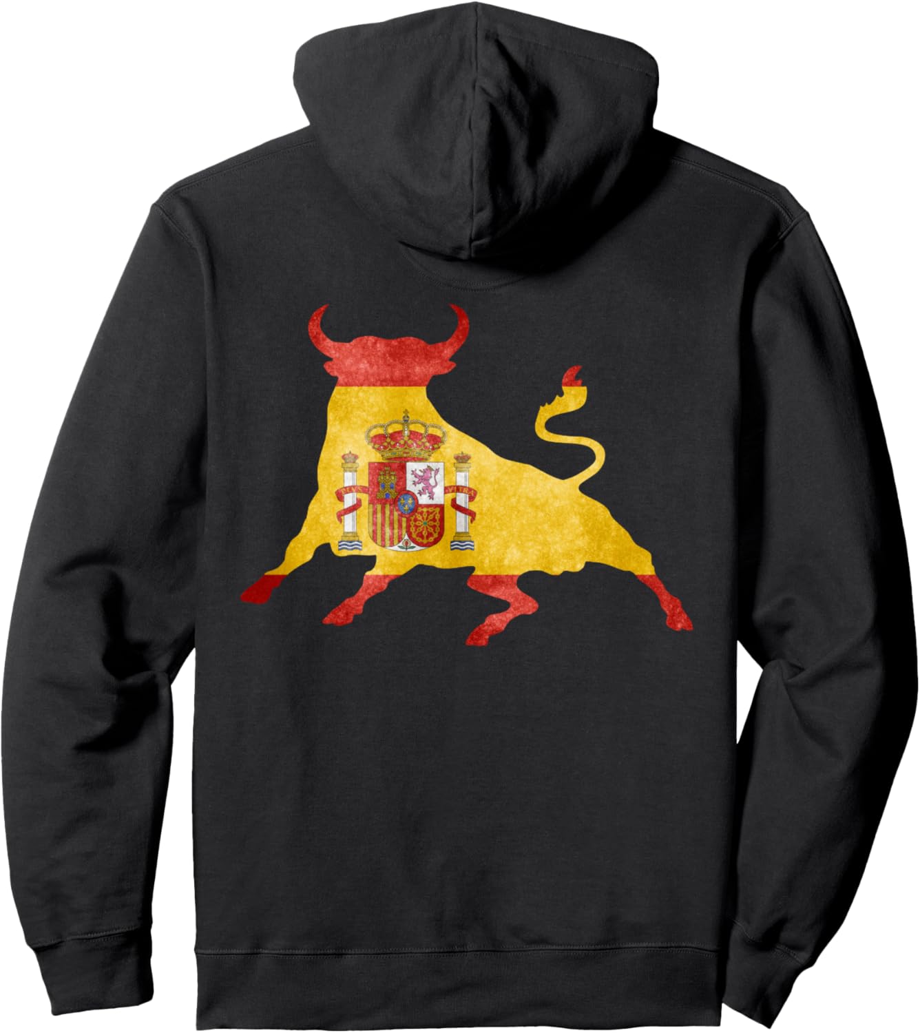 

Толстовка с капюшоном в подарок: испанский флаг, коррида Espana Visit Spain Spanish Gifts, черный