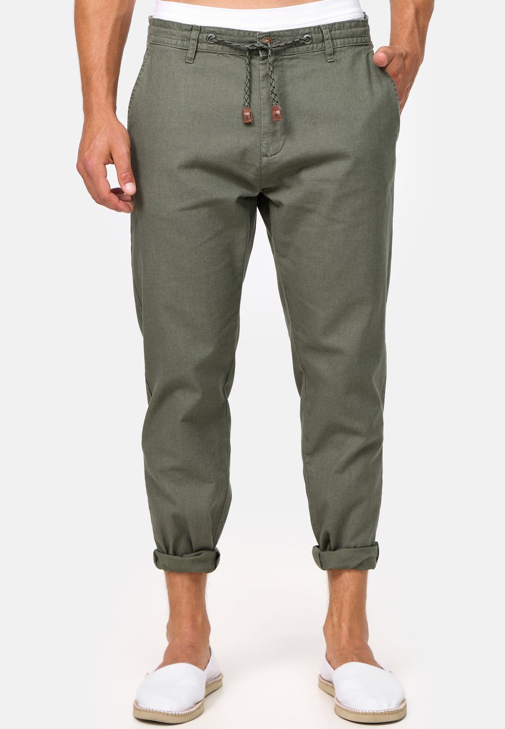 

Чино INDICODE JEANS, цвет dark green