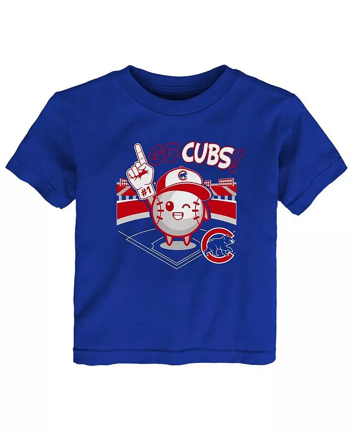 

Футболка Royal Chicago Cubs Ball Boy для мальчиков и девочек для малышей Outerstuff, синий