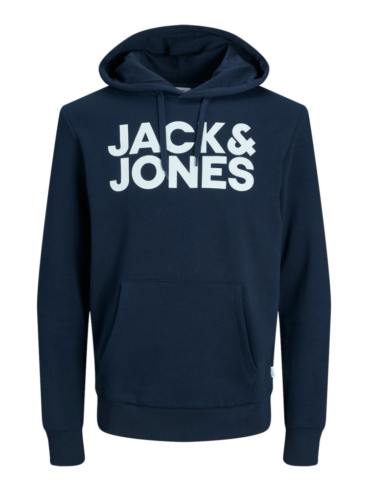 

Толстовка Jack & Jones, цвет hoodie 'jjecorp logo' marineblau