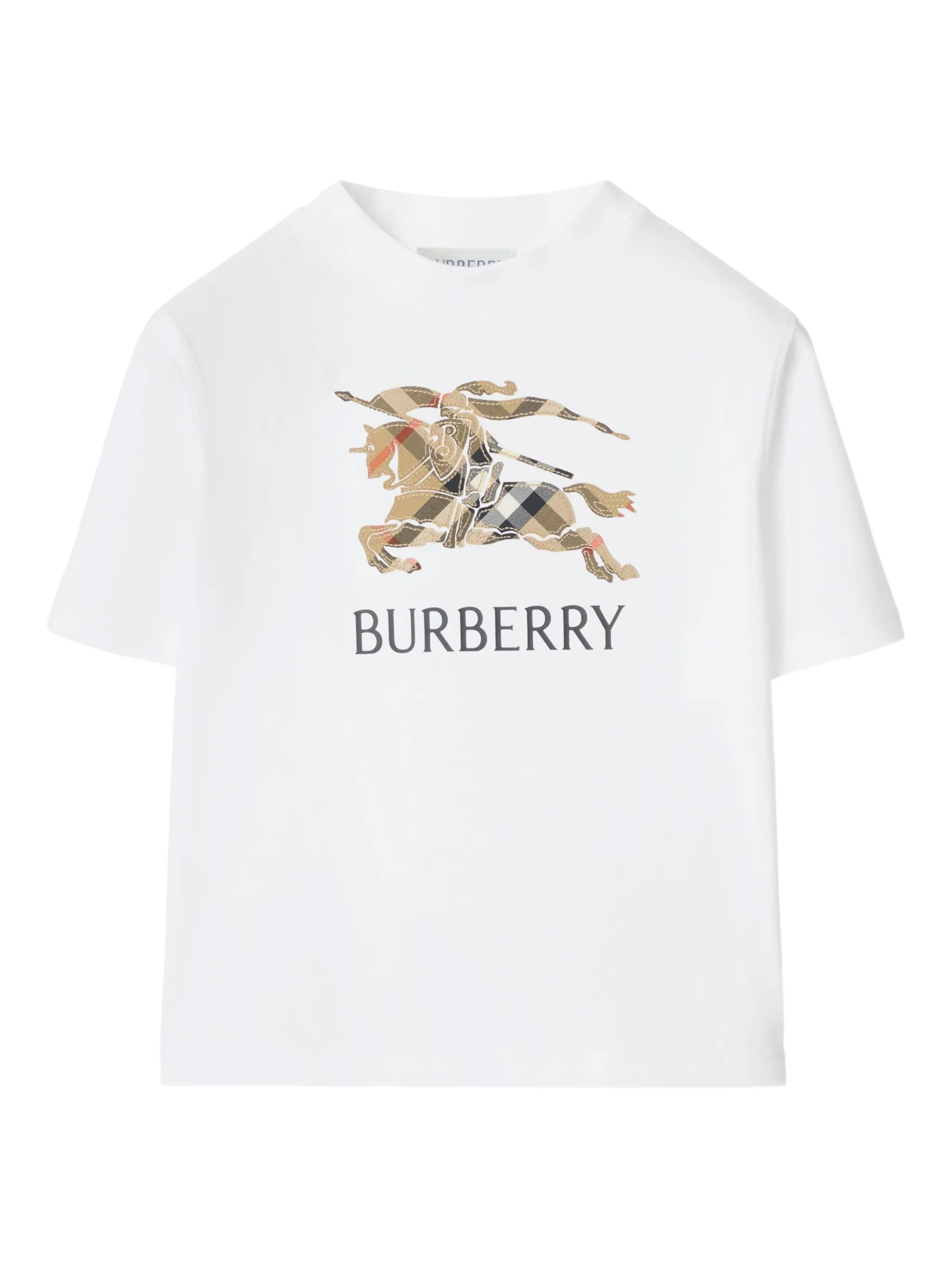 

Футболка с аппликацией EKD Burberry Kids, белый