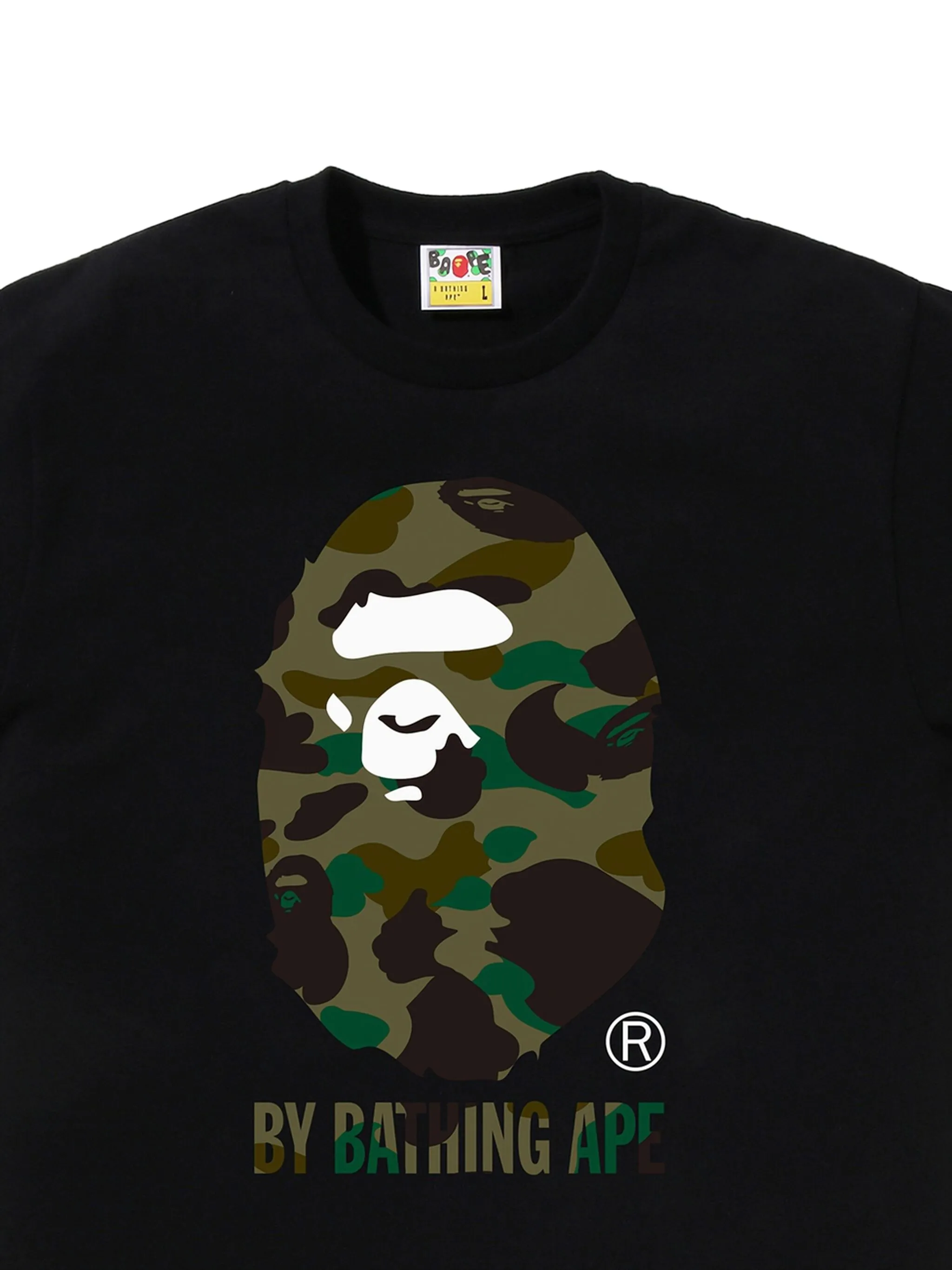 Футболка с камуфляжным принтом A Bathing Ape, черный — фото 2