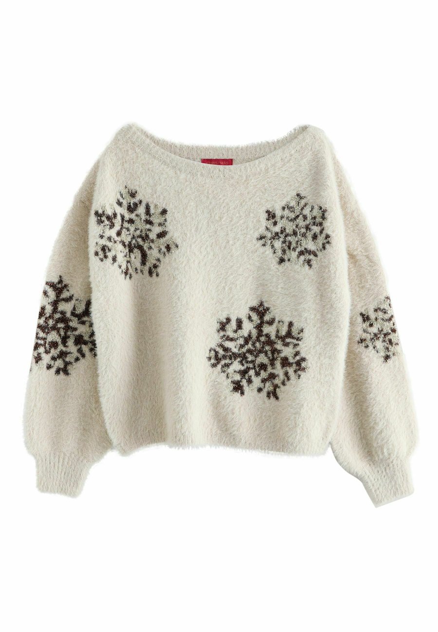 

Джемпер Next Jumper, Neutral Snowflake/Beige