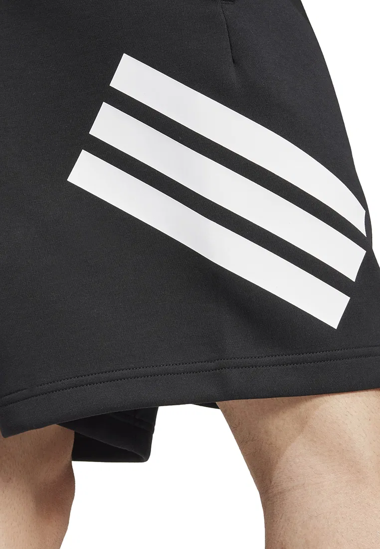 Шорты спортивные, три полоски, Adidas, цвет черный — фото 4