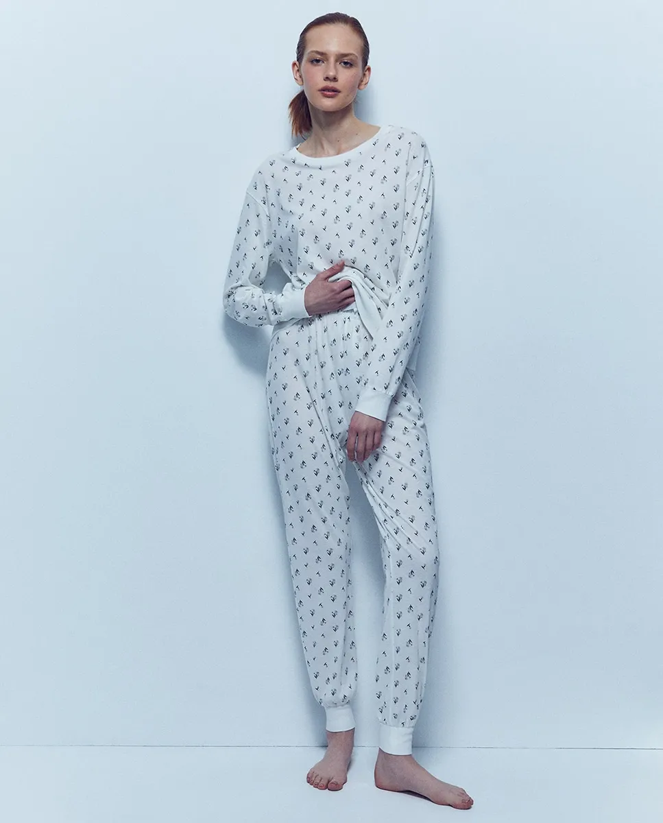 

Пижама с принтом Sfera, белый