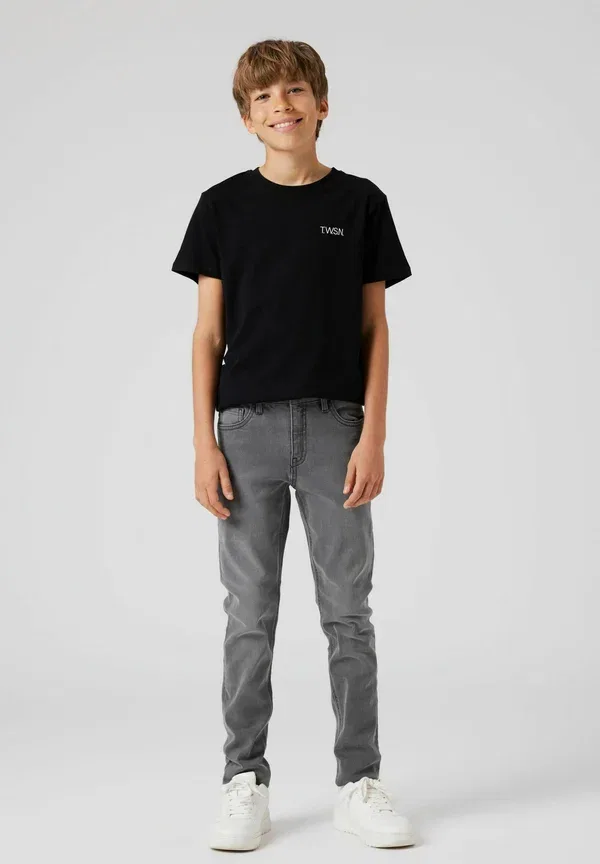 Джинсы Two Soon, модель Slim fit, цвет средне-серый деним
