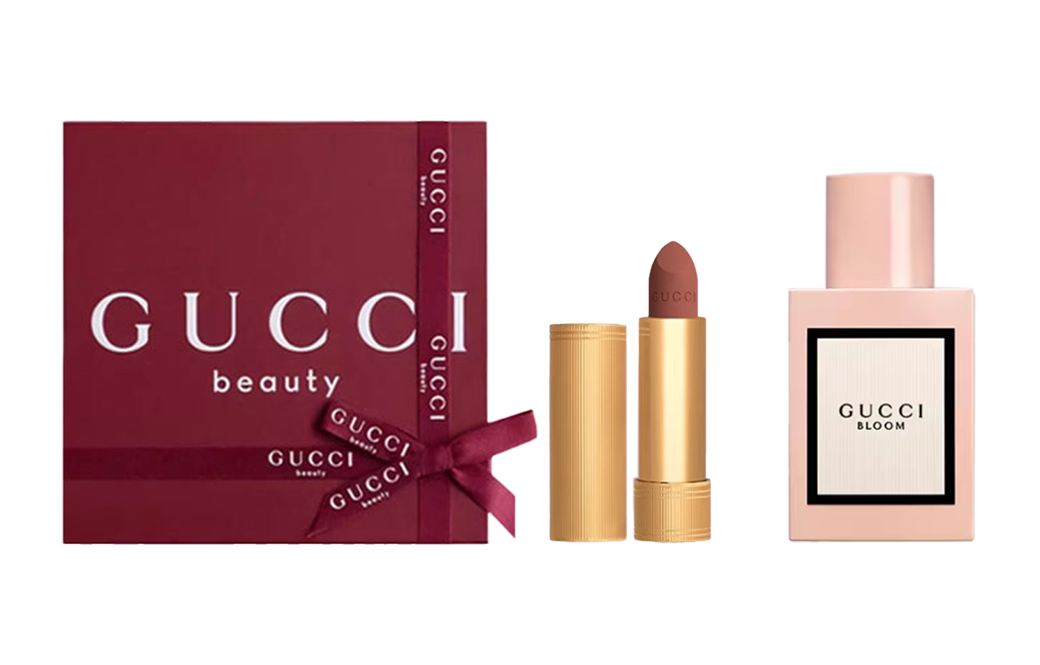 Limited Floral Delight Box Perfume Sets Eau De Parfum EDP 30ml+Помада GUCCI, two-piece set j: 50ml flower deсветло perfume+cloud mist liquid lipstick #217 — фото 4