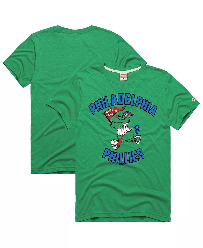 

Мужская зеленая футболка Philadelphia Phillies Hyper Local Tri-Blend Homage